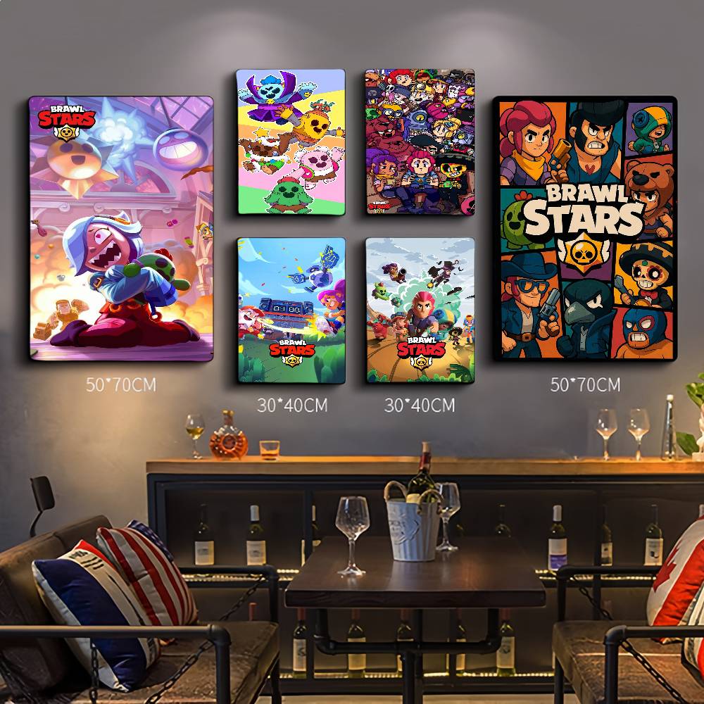 Retro Gaming Art - Anime Game Brawl Stars Movie Sticky