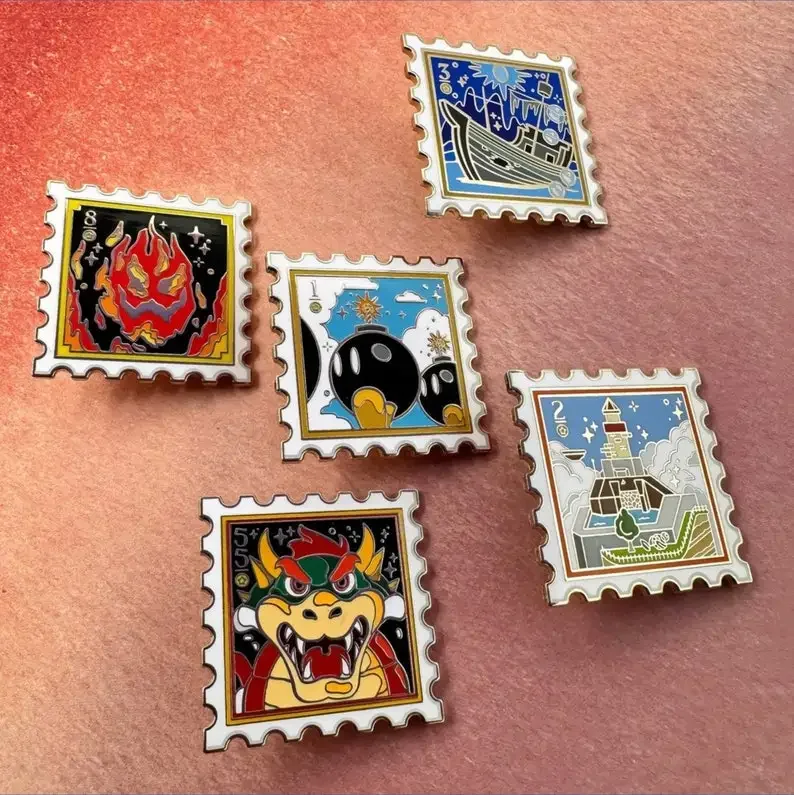 Retro Gaming Art - Cartoon retro game Painting Hard Enamel