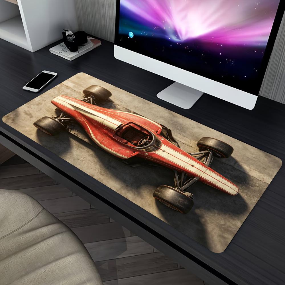 Retro Gaming Art - Retro Formula Racing Car Extended Gaming