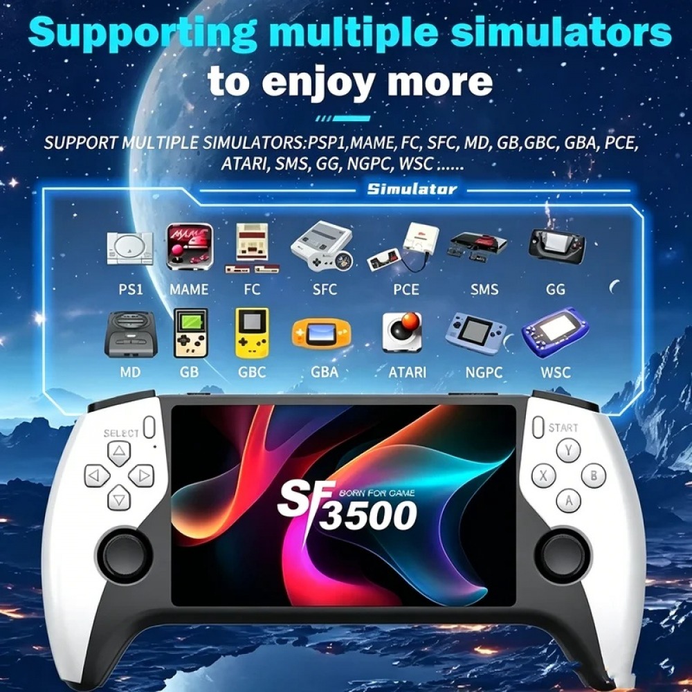 Retro Gaming Games - SF3500 5 inch Handheld Game Console