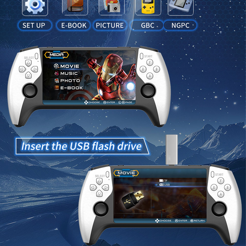 2026 New SF3500 5 Inch Handhel - Retro Gaming Download recension och pris