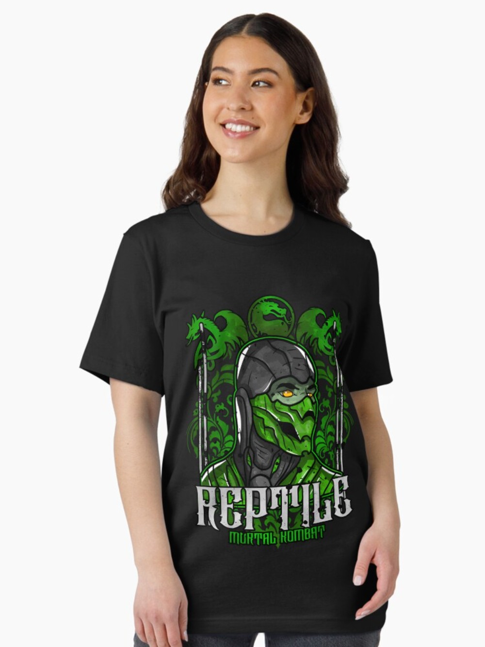 Mortal Kombat Reptile Portrait - Retro Gaming Style recension och pris