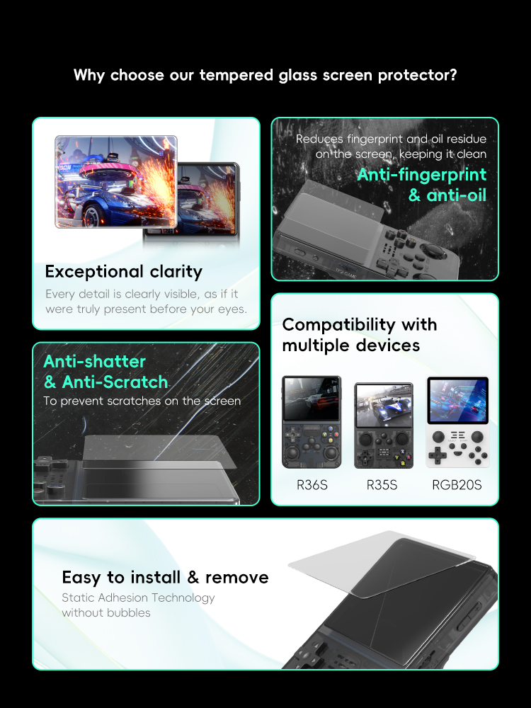 DATA FROG R36S Screen Protecto - Retro Gaming Download recension och pris