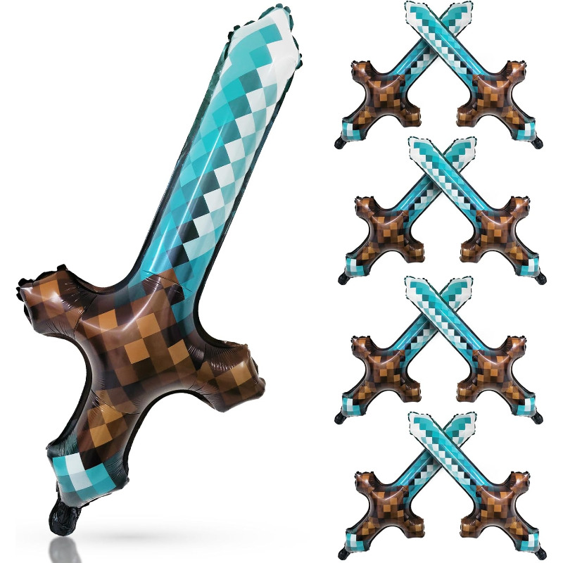 8Pcs Pixel Inflatable Sword My - Retro Gaming Events recension och pris
