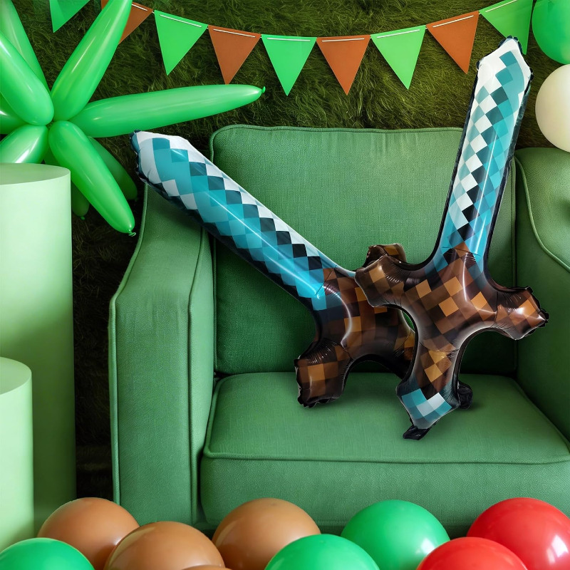 8Pcs Pixel Inflatable Sword My - Retro Gaming Events recension och pris