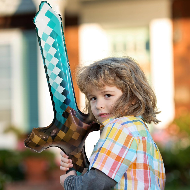 8Pcs Pixel Inflatable Sword My - Retro Gaming Events recension och pris