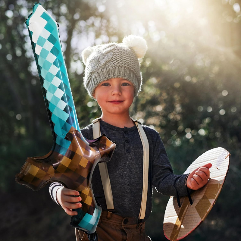 8Pcs Pixel Inflatable Sword My - Retro Gaming Events recension och pris