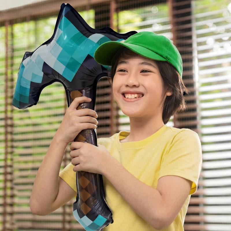 8Pcs Pixel Inflatable Pickaxe  - Retro Gaming Events recension och pris