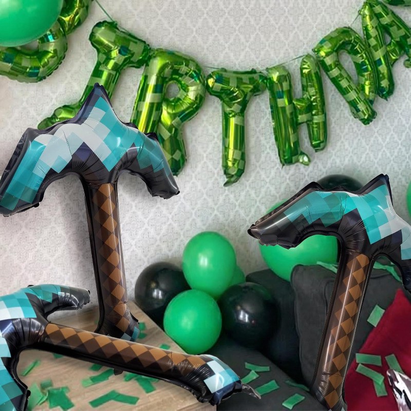 8Pcs Pixel Inflatable Pickaxe  - Retro Gaming Events recension och pris