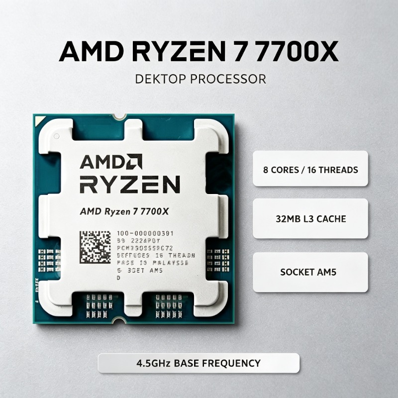 AMD Ryzen 7 7700X Multi‑Task C - Amd Cpu Ryzen 7 recension och pris