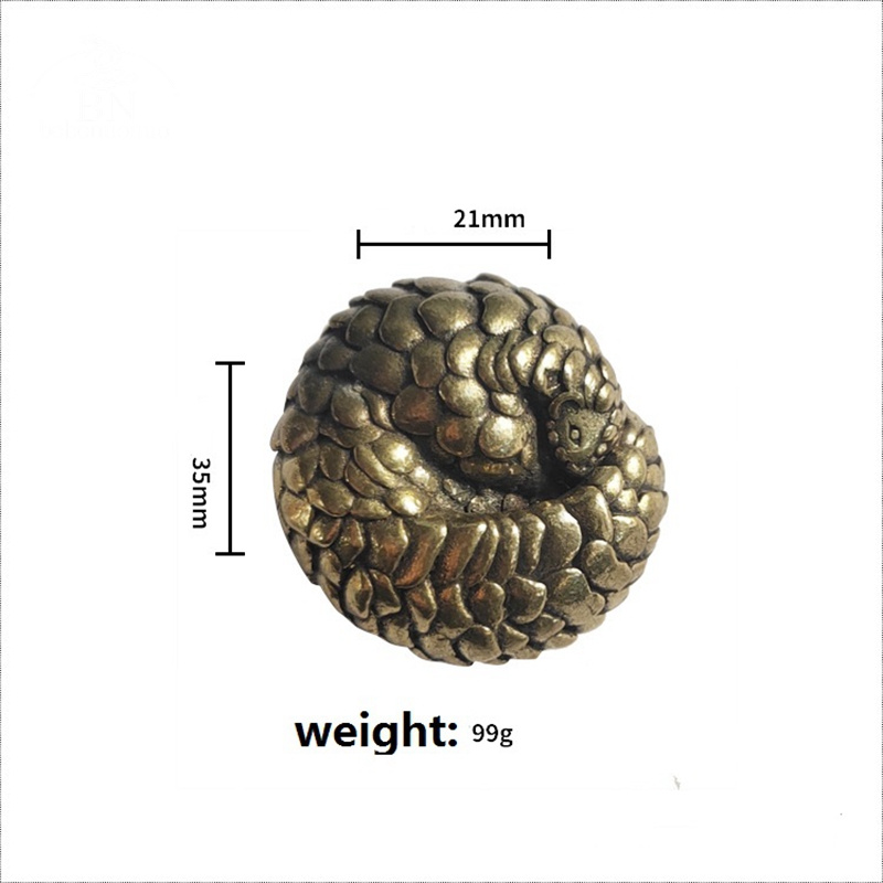 Solid Brass Spherical Pangolin - Retro Gaming Decor recension och pris