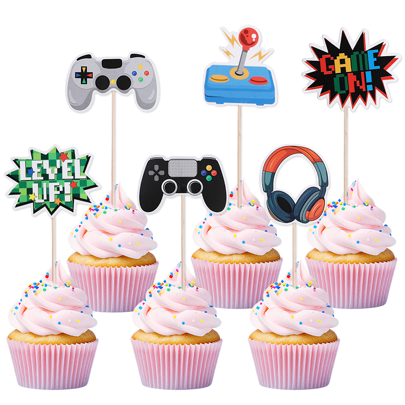 13Pcs Video Retro Game Cake To - Retro Gaming Decor recension och pris