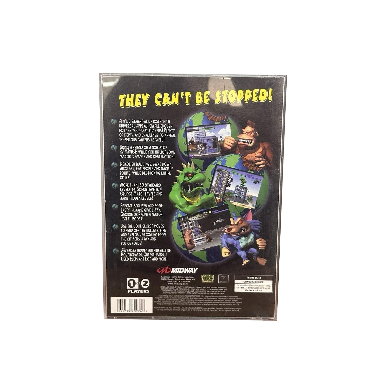 Saturn Copy Disc Game rampage  - Retro Gaming Consoles recension och pris