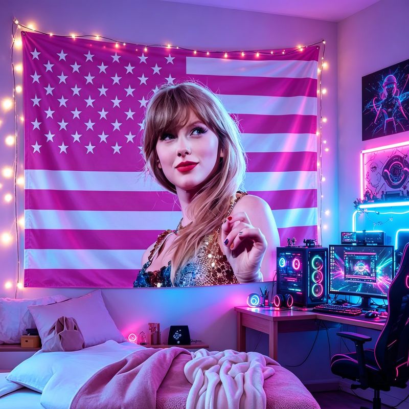 VIKAMA American Flag Female Si - Retro Gaming Decor recension och pris