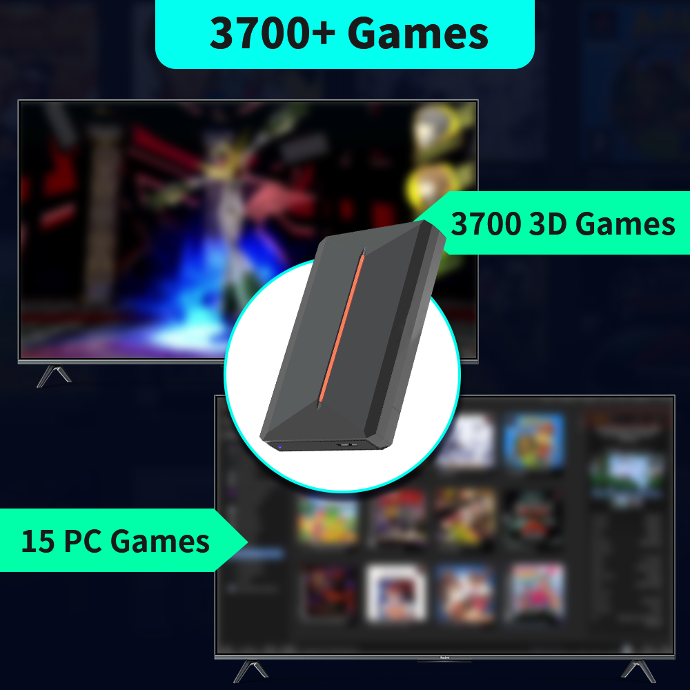 Launchbox OS 500GB Portable Ga - Retro Gaming Download recension och pris