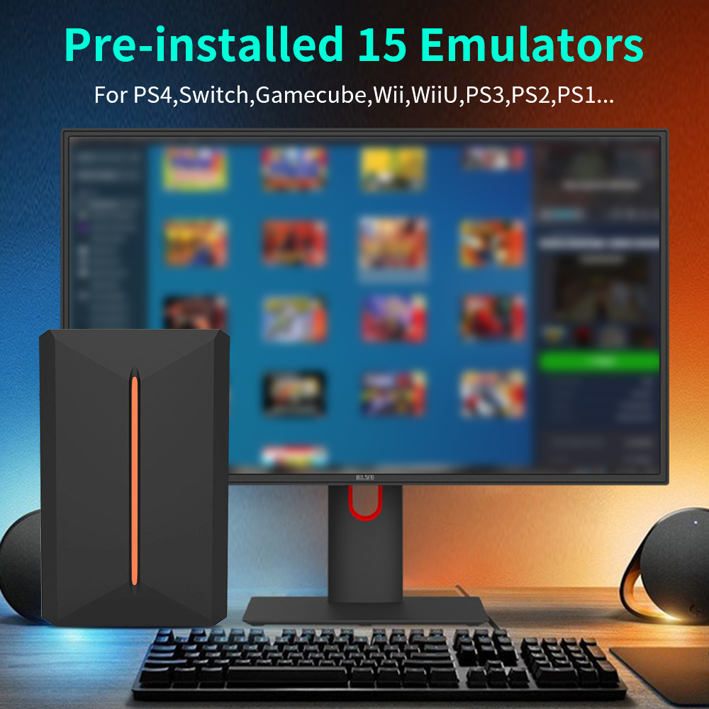 Launchbox OS 500GB Portable Ga - Retro Gaming Download recension och pris