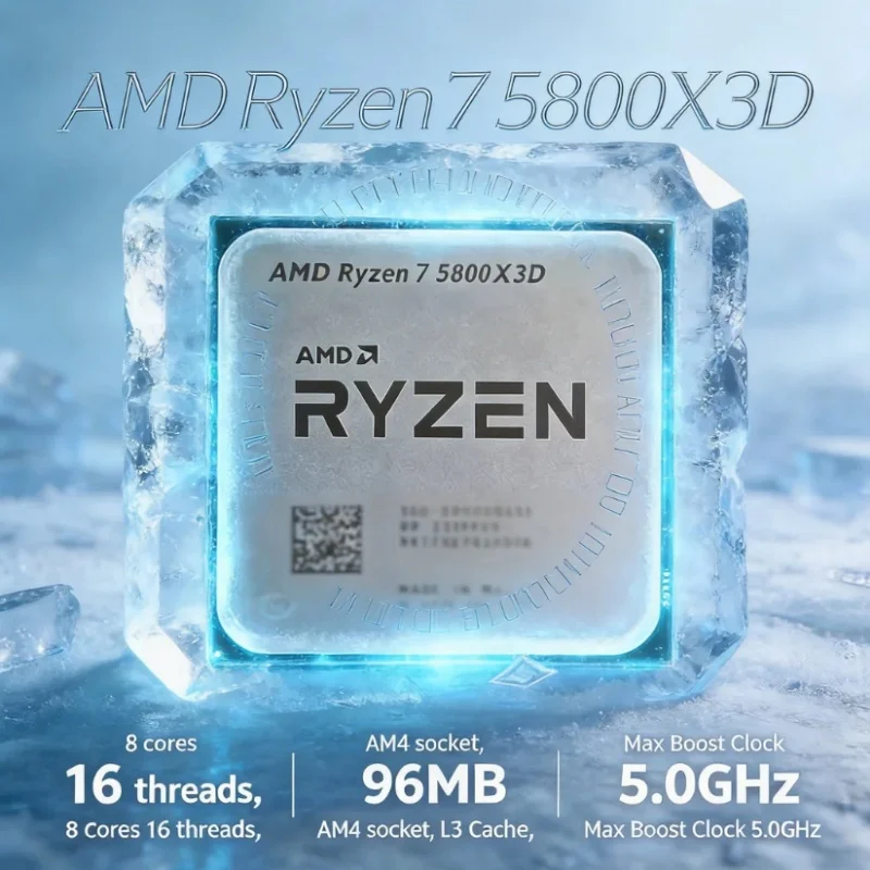 AMD Ryzen 7 5800X3D 7nm Zen3 G - Amd Cpu Ryzen 7 recension och pris