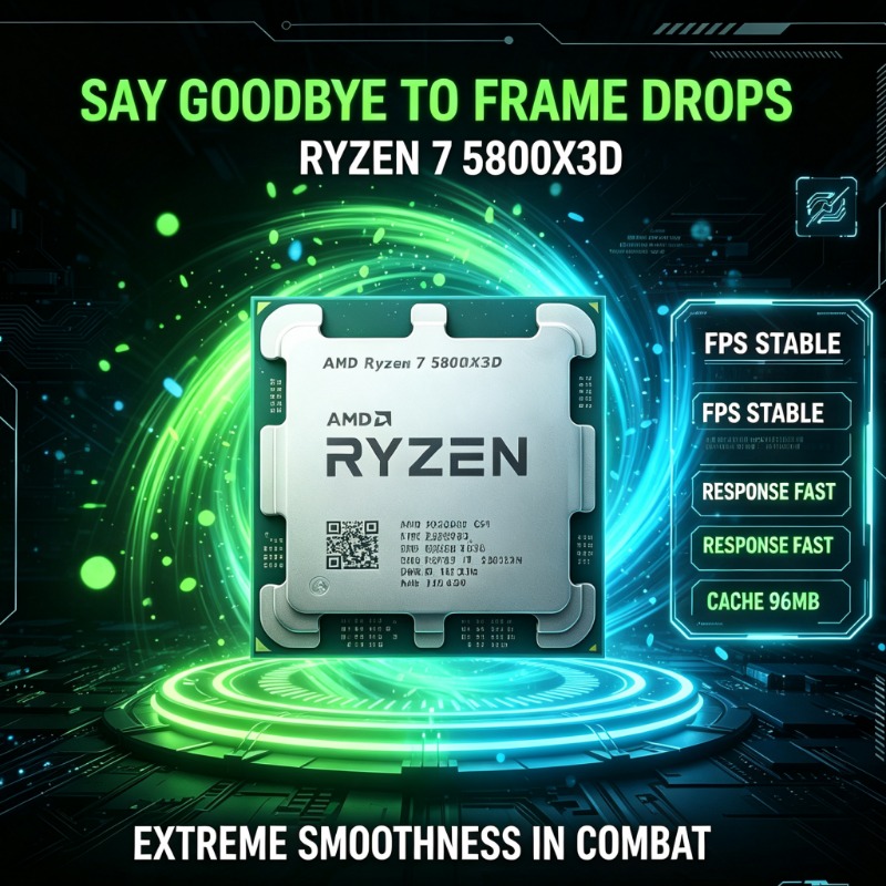 96MB Large Cache AMD Ryzen 7 5 - Amd Cpu Ryzen 7 recension och pris