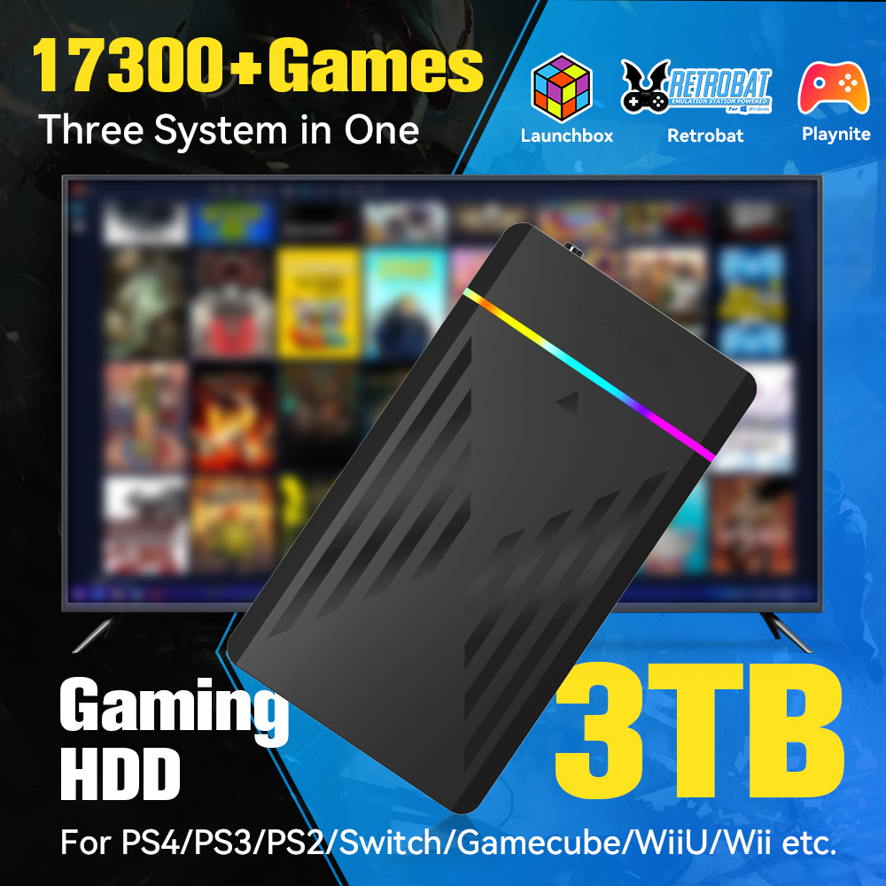 3TB Portable Gaming HDD Launch - Retro Gaming Download recension och pris